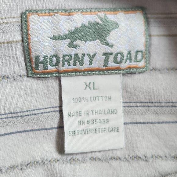 Horny Toad Long Sleeve Gray Button Down Shirt Size XL Horny Toad Gray Shirt - Picture 5 of 6
